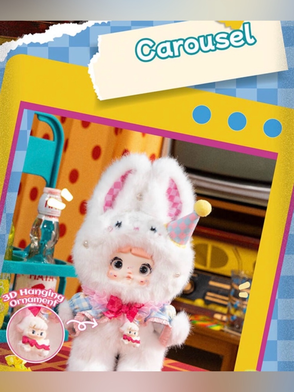 NOMMI Carousel Bunny 🐰 About The Childhood Pendant Blind Box Keychain Bag Charm - Picture 2 of 7